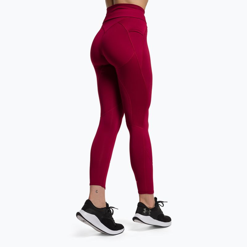 Női edző leggings Gymshark Pulse bordó piros 3