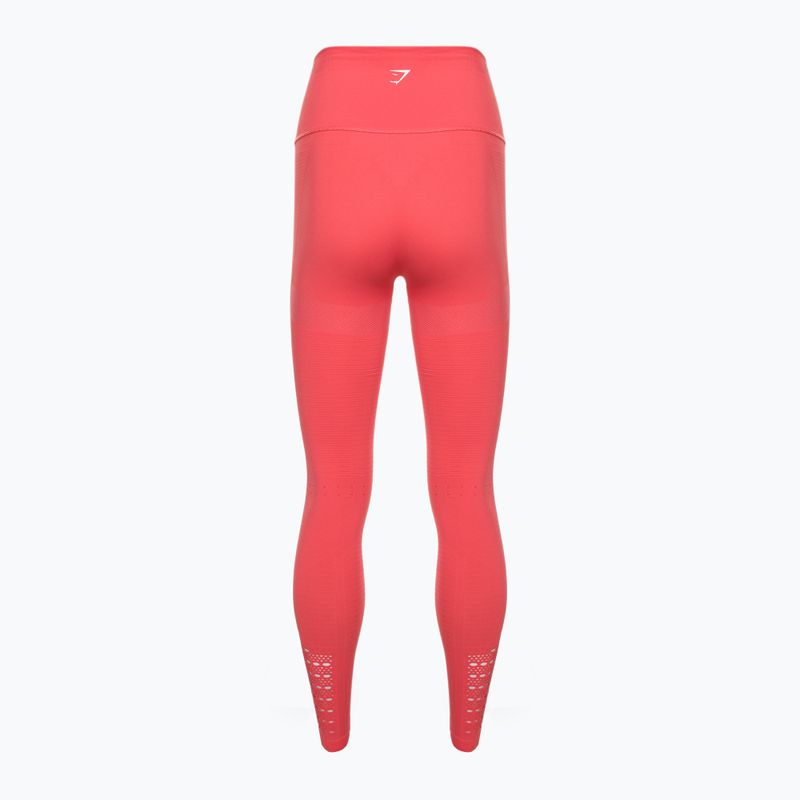 Női edző leggings Gymshark Energy Seamless polka rózsaszín / fehér 6