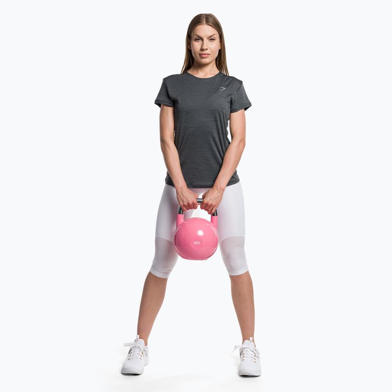 Női Gymshark Running Top SS sötét/szürke tréning póló 2