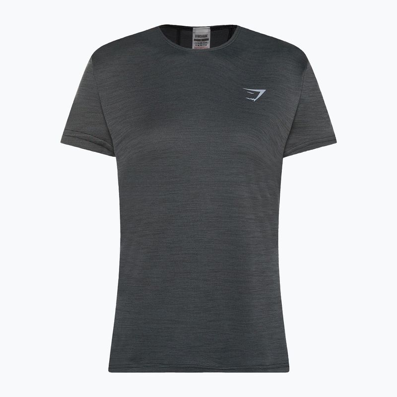 Női Gymshark Running Top SS sötét/szürke tréning póló 5