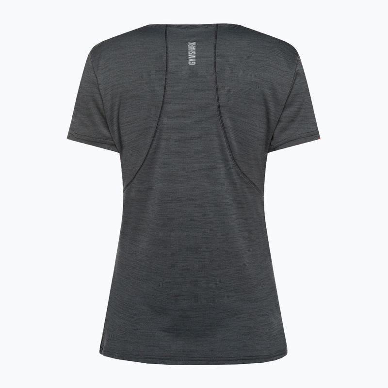 Női Gymshark Running Top SS sötét/szürke tréning póló 6