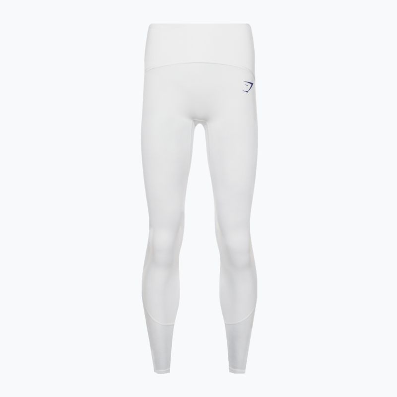 Női edző leggings Gymshark Pulse fehér/kék 6
