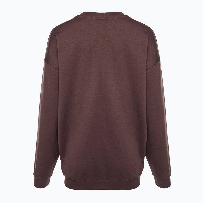 Női edzős pulóver Gymshark Gfx Gslc Oversized barna 6