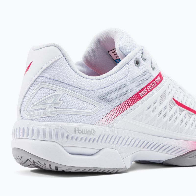 Női tenisz cipő Mizuno Wave Exceed Tour 4 CC fehér 61GA207164 8
