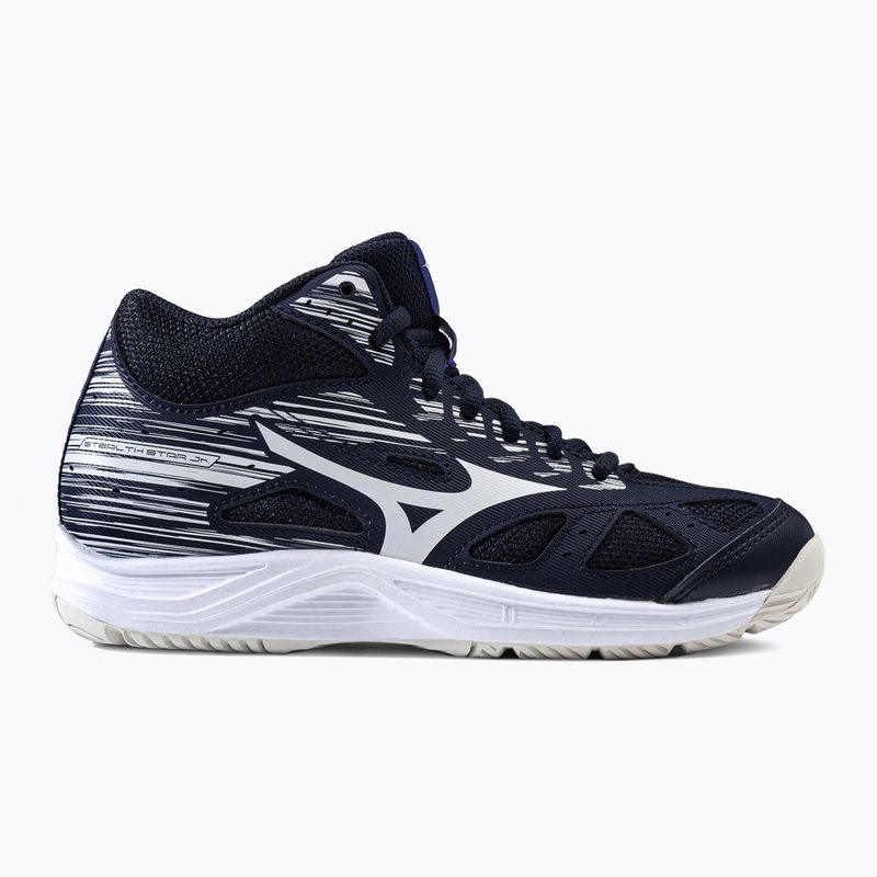 Mizuno Stealth Star Mid gyermek kézilabdacipő tengerészkék X1GC211502 2