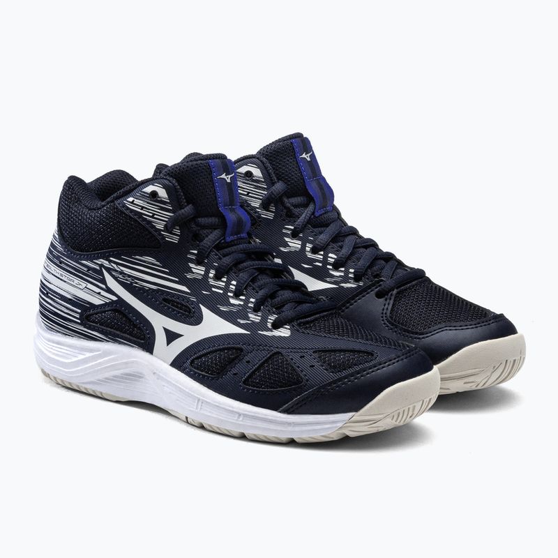 Mizuno Stealth Star Mid gyermek kézilabdacipő tengerészkék X1GC211502 5