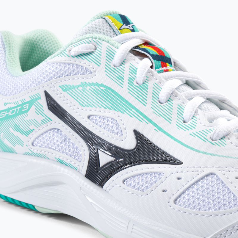 Női tenisz cipő Mizuno Break Shot 3 AC fehér és zöld 61GA212623 8