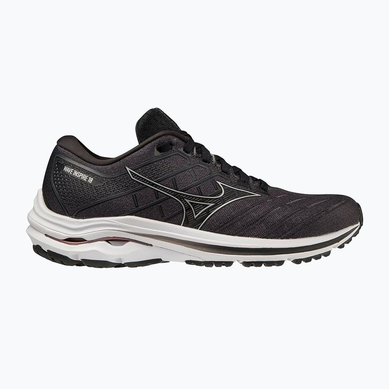 Férfi futócipő Mizuno Wave Inspire 18 D fekete/ezüst/ebony