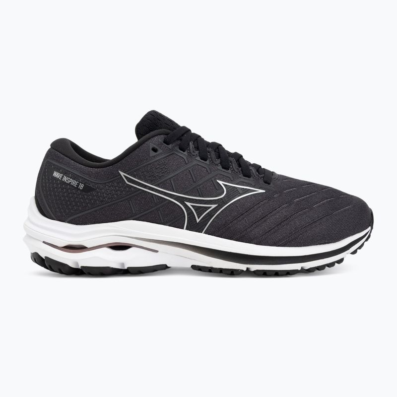 Férfi futócipő Mizuno Wave Inspire 18 D fekete/ezüst/ebony 2