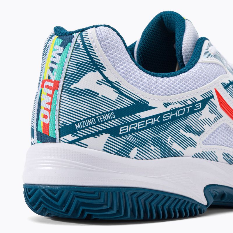 Férfi teniszcipő Mizuno Breakshot 3 CC fehér 61GC2125 8