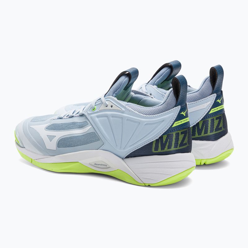 Férfi röplabda cipő Mizuno Wave Momentum 2 heather/white/neo lime 3