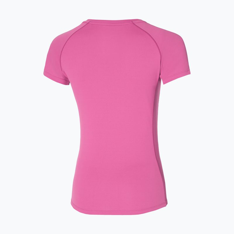 Női futópóló Mizuno Sun Protect Tee vad orchidea 2