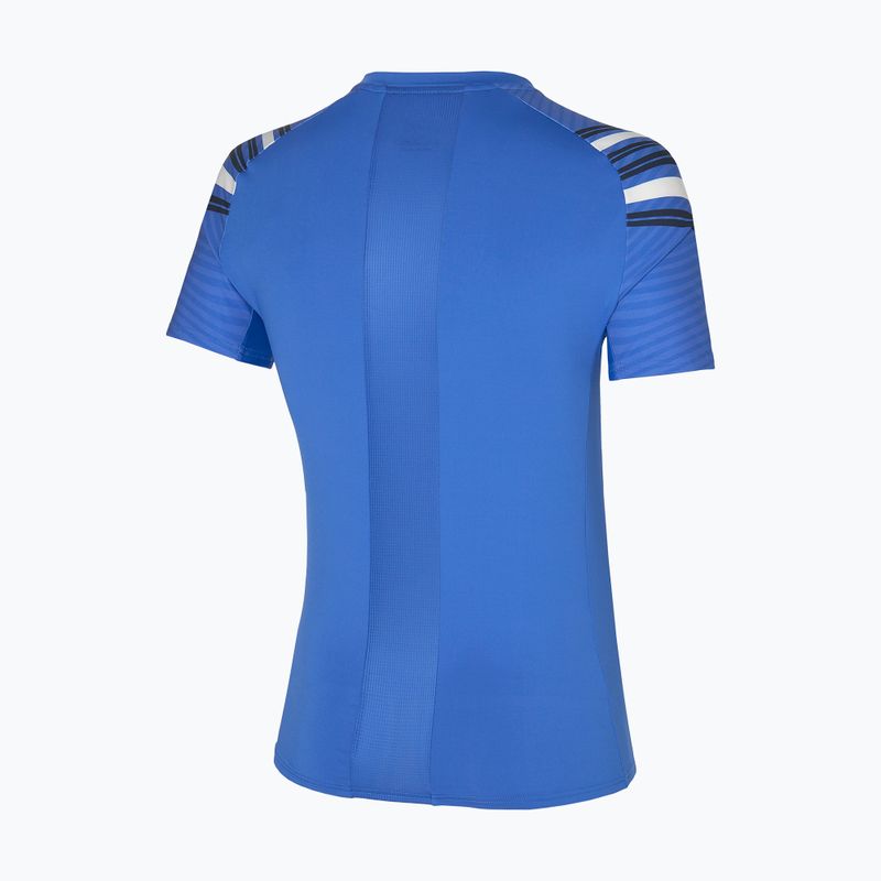 Férfi tenisz póló Mizuno Shadow Tee kék 62GA260028 2