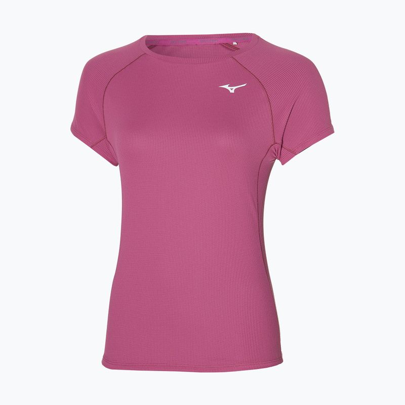 Női futópóló Mizuno Dryaeroflow Tee magenta haze Mizuno Dryaeroflow Tee magenta haze