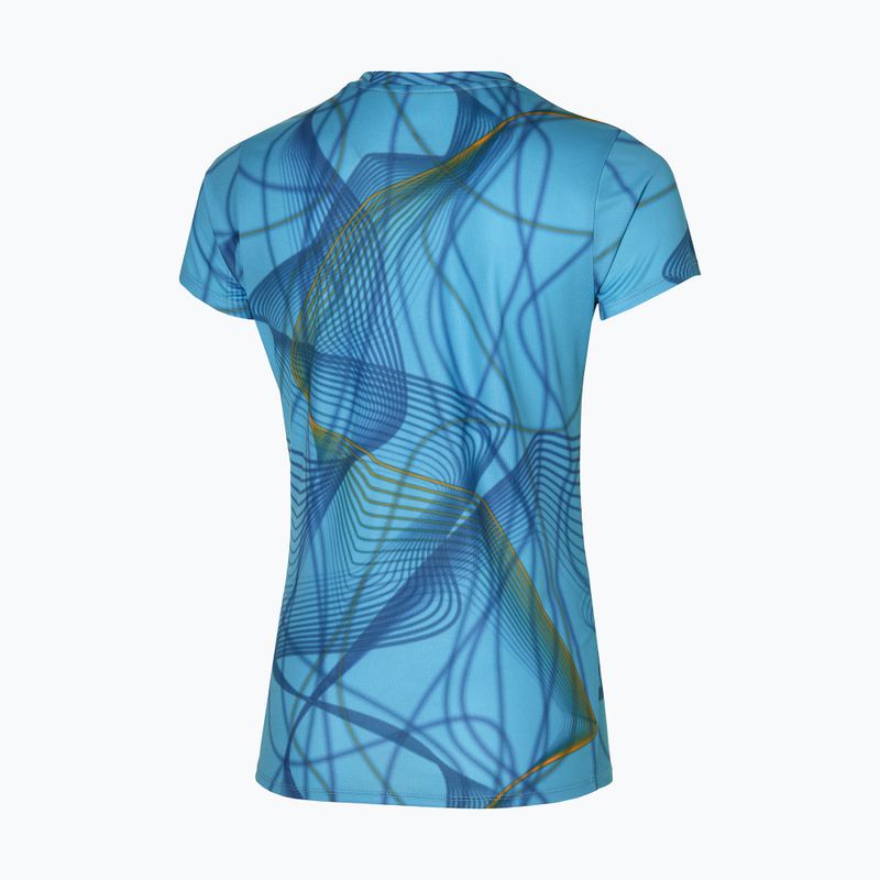 Női futó póló Mizuno Graphic Tee tejeskék 2