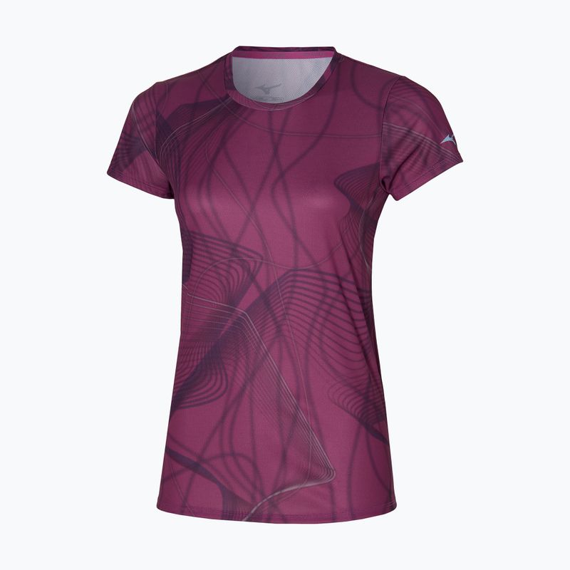 Női futópóló Mizuno Graphic Tee magenta haze Mizuno Graphic Tee magenta haze