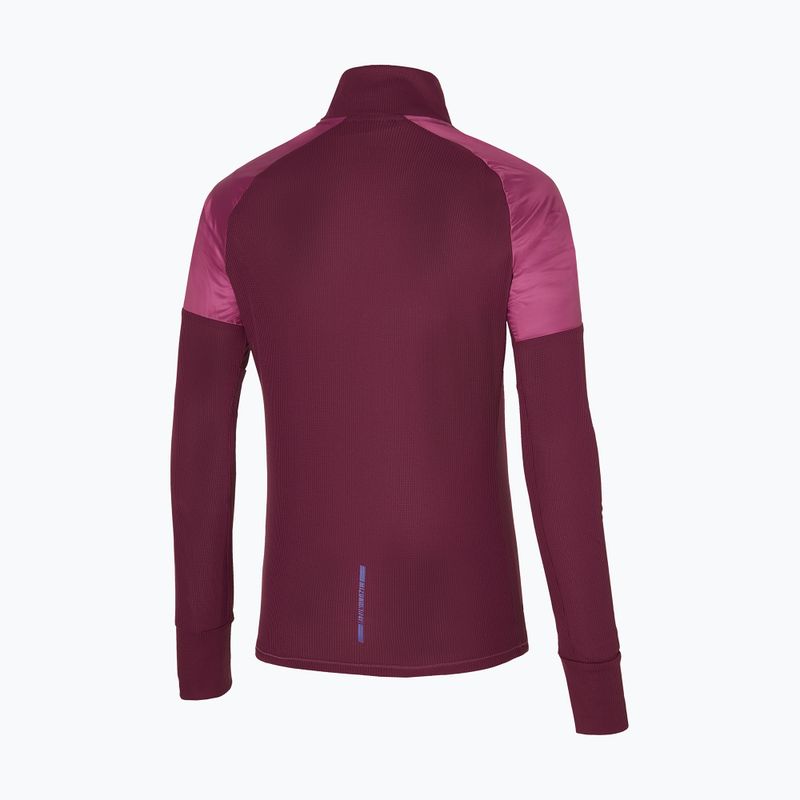 Női futó hosszú ujjú Mizuno Hybrid LS Tee magenta haze 2