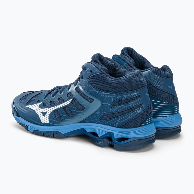 Férfi röplabda cipő Mizuno Wave Voltage Mid tengerészkék V1GA216521 4