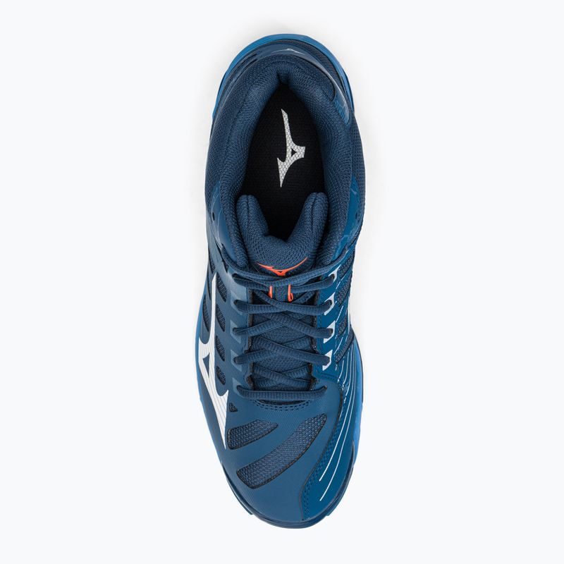 Férfi röplabda cipő Mizuno Wave Voltage Mid tengerészkék V1GA216521 7