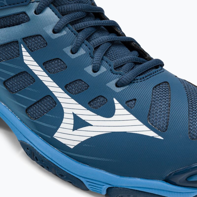Férfi röplabda cipő Mizuno Wave Voltage Mid tengerészkék V1GA216521 11