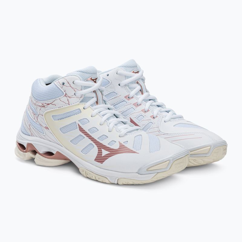 Női röplabda cipő Mizuno Wave Voltage Mid fehér V1GC216536 4