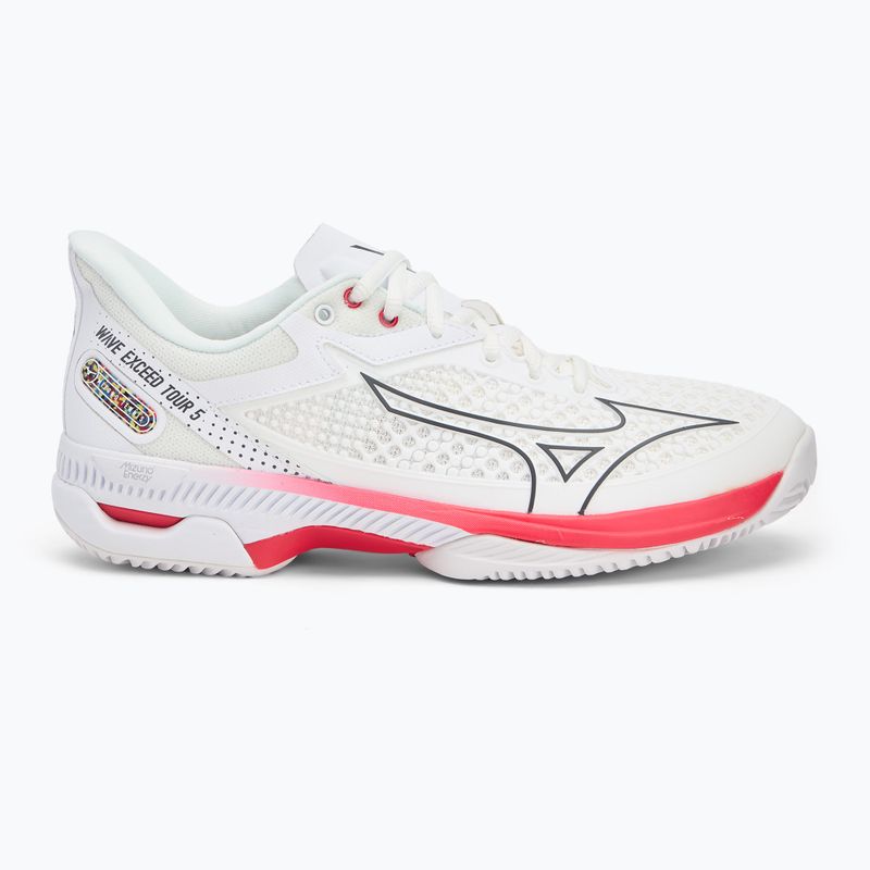 Női teniszcipő Mizuno Wave Exceed Tour 5 CC undyed white/quiet shade/opera red 2