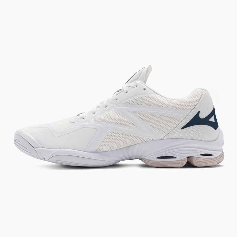 Férfi röplabda cipő Mizuno Wave Lightning Z7 festetlen fehér/holdfényes óceán/béke kék 3