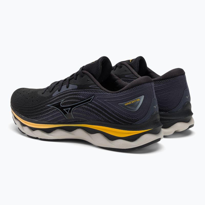 Férfi futócipő Mizuno Wave Sky 6 fekete/tradewinds/gold fúzió 3