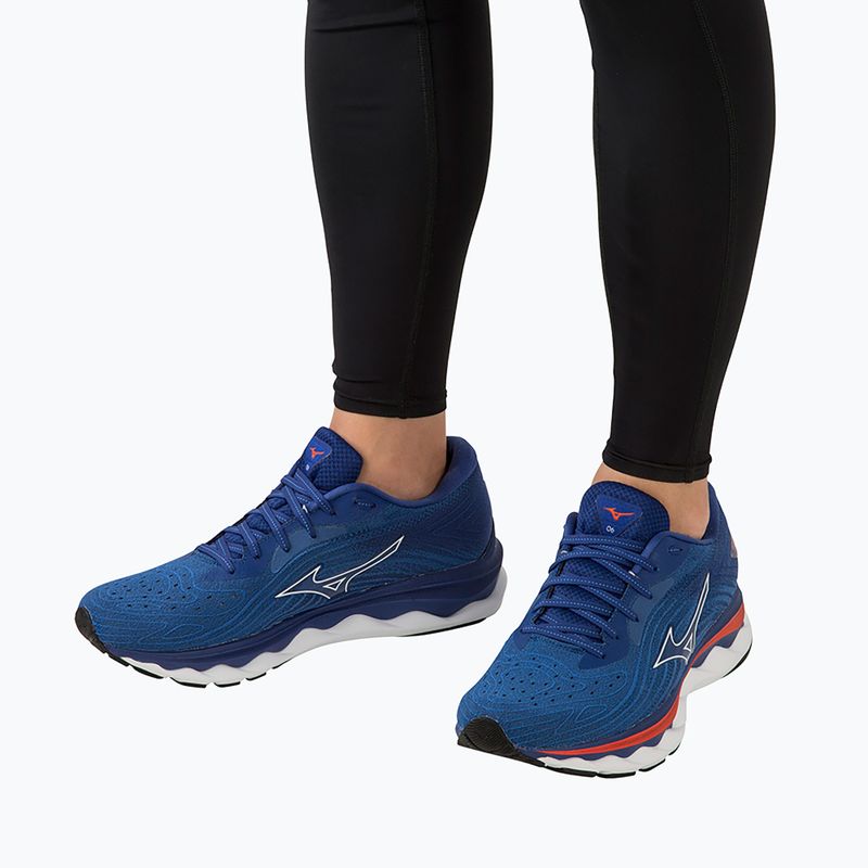 Férfi futócipő Mizuno Wave Sky 6 türkiz tenger/fehér/cseresznye paradicsom 3
