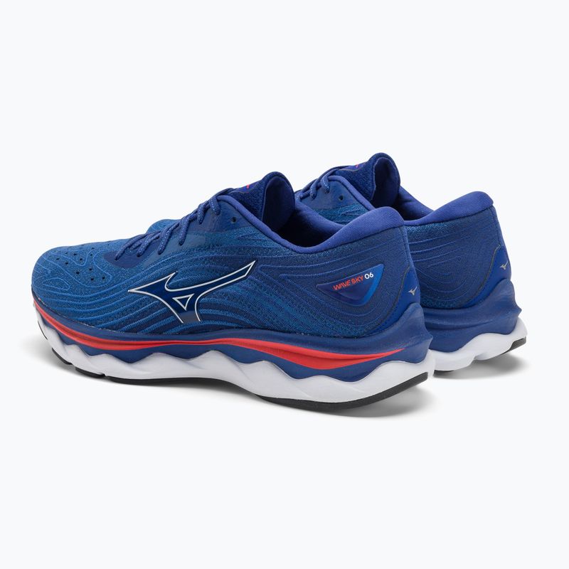Férfi futócipő Mizuno Wave Sky 6 türkiz tenger/fehér/cseresznye paradicsom 4