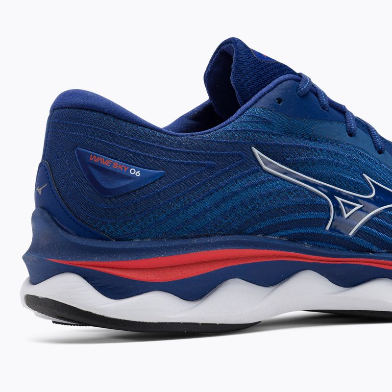 Férfi futócipő Mizuno Wave Sky 6 türkiz tenger/fehér/cseresznye paradicsom 11