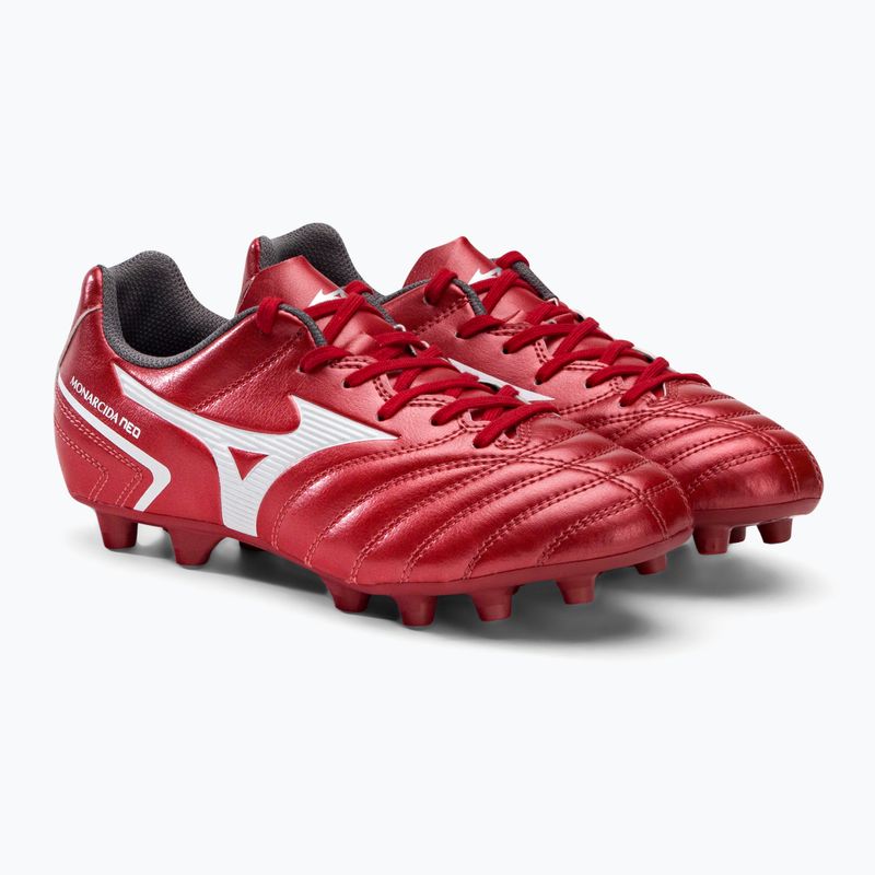 Mizuno Monarcida II Sel MD gyermek futballcipő piros P1GB222560 4