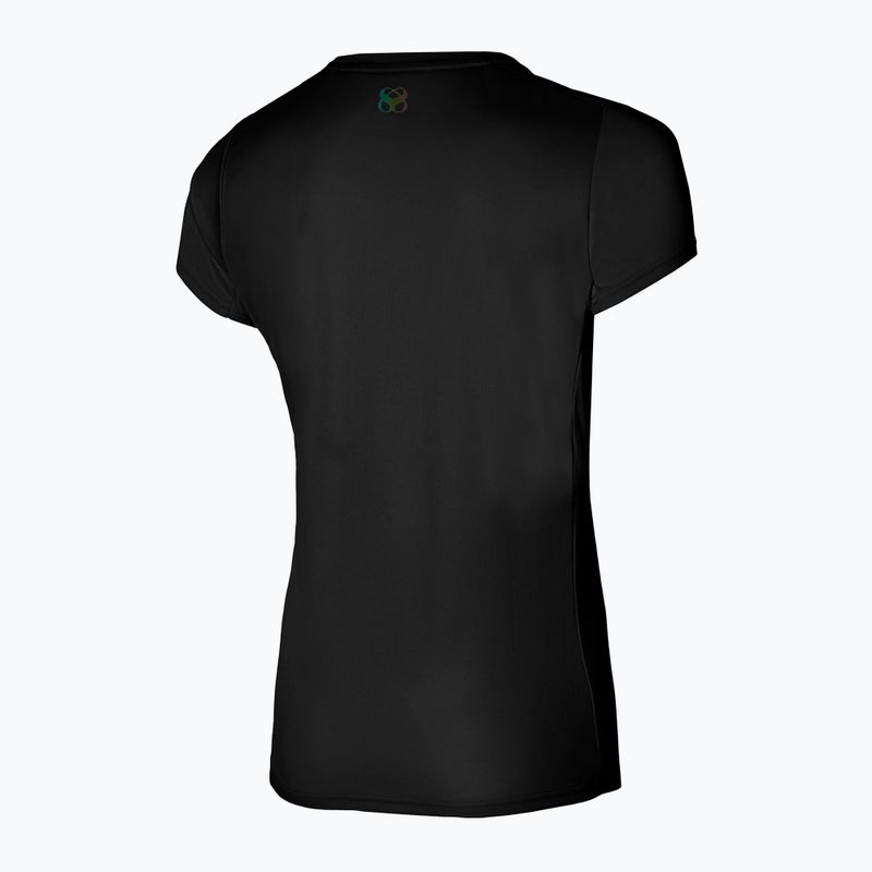 Női futó póló Mizuno Two Loop 88 Tee fekete 32GAA20109 2