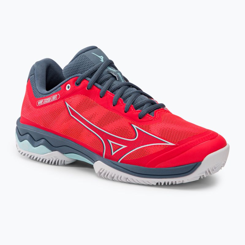 Női teniszcipő Mizuno Wave Exceed Light CC Fierry Coral 2/Fehér/Kínai kék 61GC222158