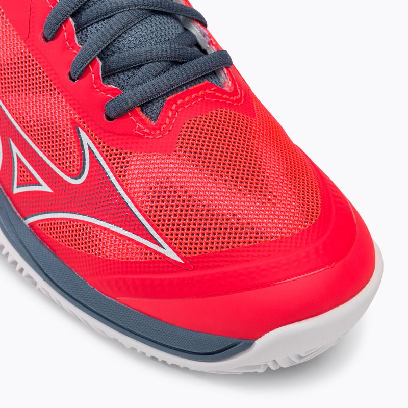 Női teniszcipő Mizuno Wave Exceed Light CC Fierry Coral 2/Fehér/Kínai kék 61GC222158 7