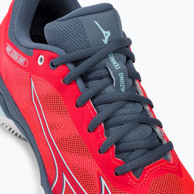 Női teniszcipő Mizuno Wave Exceed Light CC Fierry Coral 2/Fehér/Kínai kék 61GC222158 8