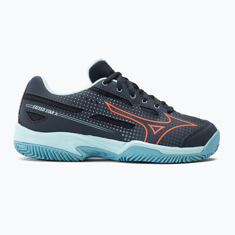 Gyermek teniszcipő Mizuno Exceed Star CC collegiate blue/soleil/tanager/turquoise 2