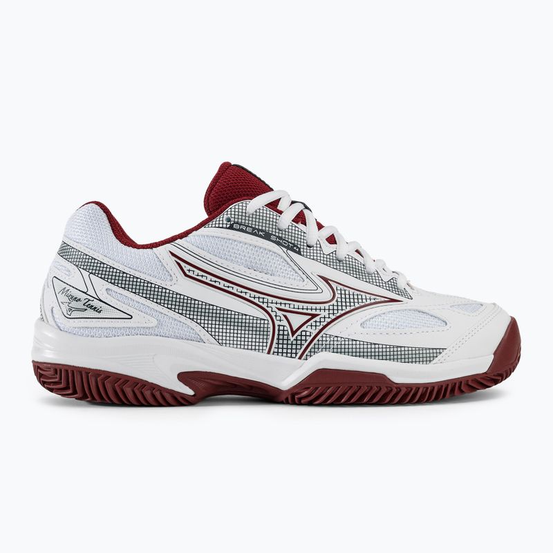 Női teniszcipő Mizuno Break Shot 4 CC white/cabernet/papyrus 2