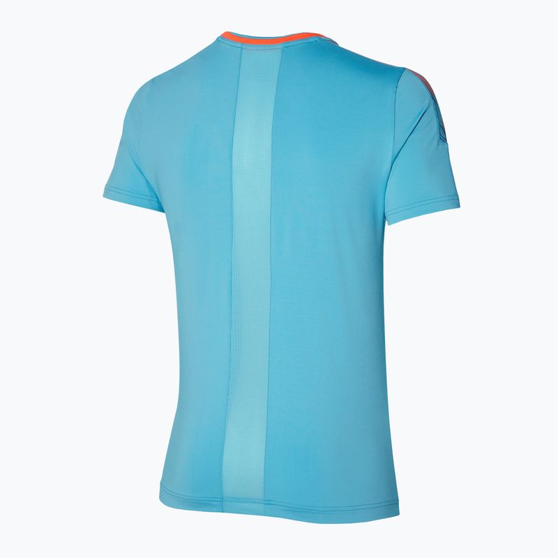 Férfi futópóló Mizuno Shadow Tee kék 62GAA00222 2