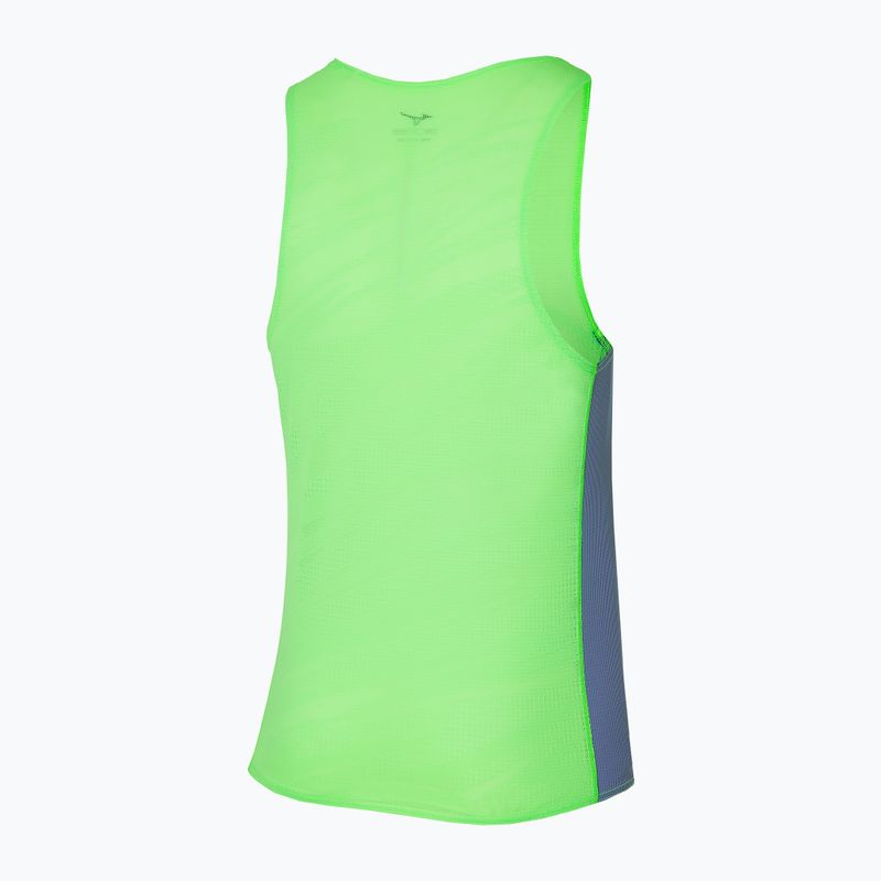 Férfi futótrikó Mizuno Aero Tank light green 2