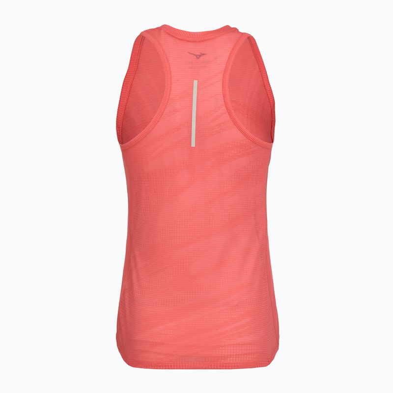 Női futótrikó Mizuno Aero Tank sunkissed coral 2