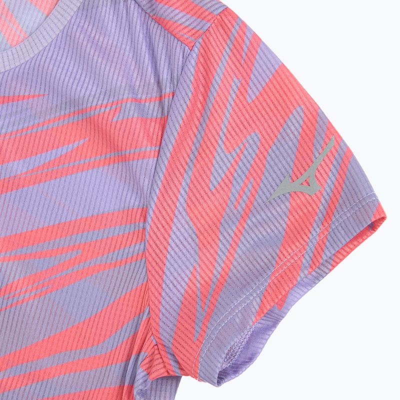 Női futópóló Mizuno DAF Graphic Tee pasztell lila póló 3