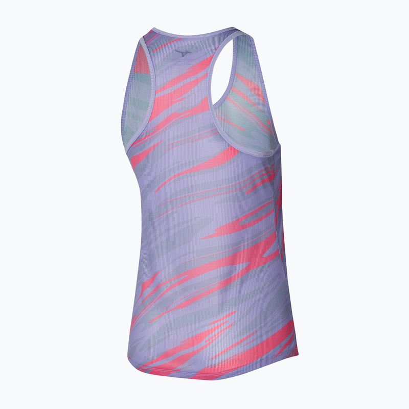 Női futó tank top Mizuno DAF Graphic Tank pasztell lila 2