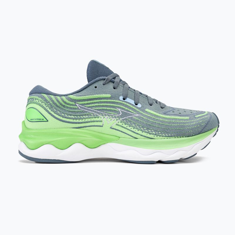 Férfi futócipő Mizuno Wave Skyrise 4 camo zöld/kínai kék/909c 2