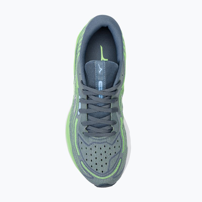 Férfi futócipő Mizuno Wave Skyrise 4 camo zöld/kínai kék/909c 5