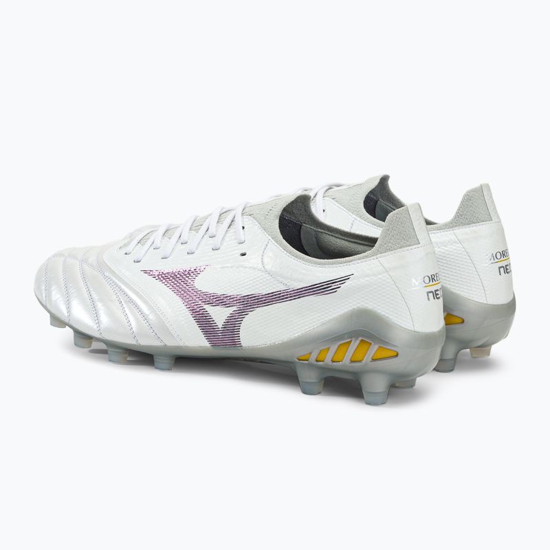 Mizuno Morelia Neo III Beta Elite férfi futballcipő fehér P1GA239104 3