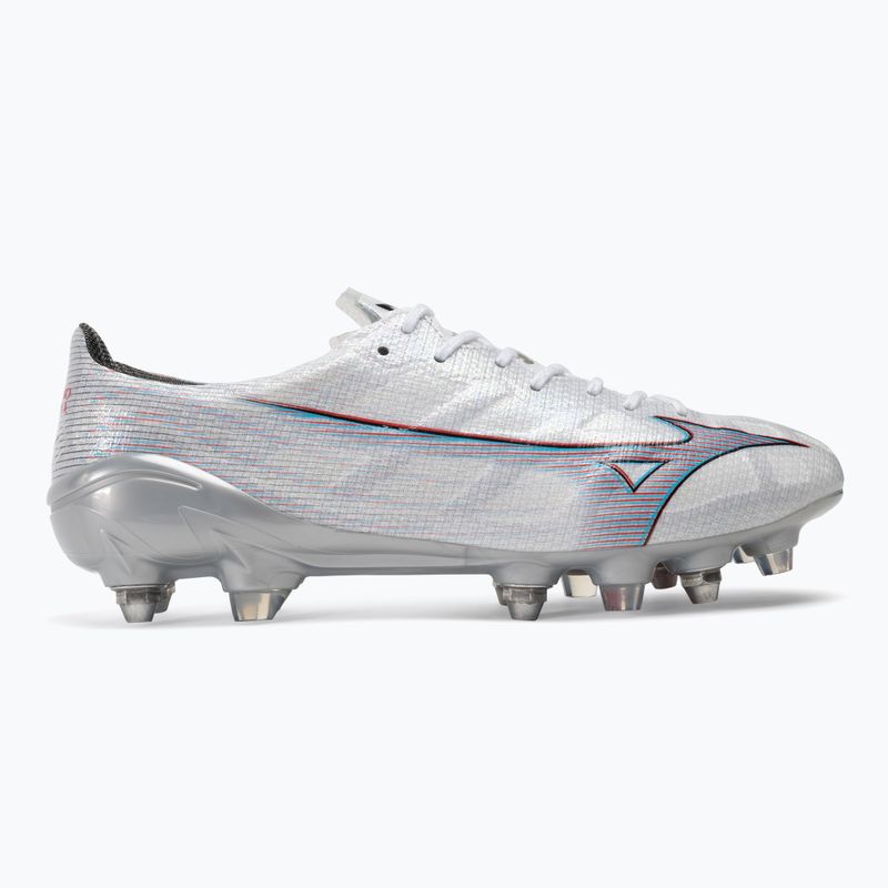 Férfi futballcipő Mizuno Alpha JP Mix fehér/gyújtás piros/ 801 c 2