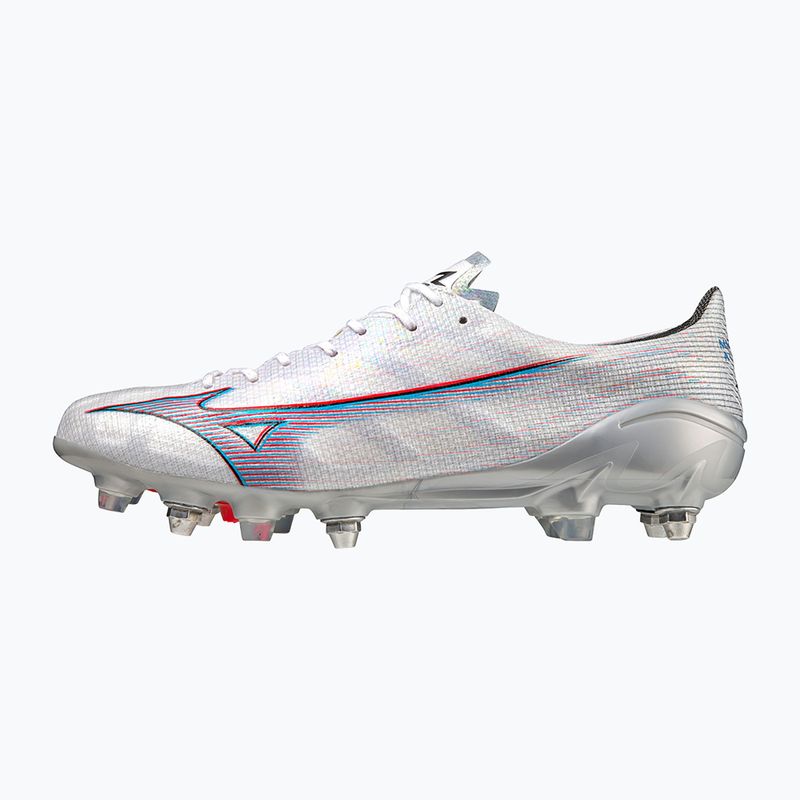 Férfi futballcipő Mizuno Alpha JP Mix fehér/gyújtás piros/ 801 c 12