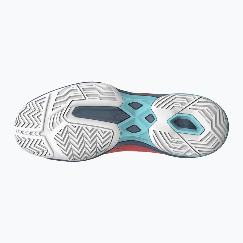 Női teniszcipő Mizuno Wave Exceed Light AC Fierry Coral 2/Fehér/Kínai kék 61GA221958 14