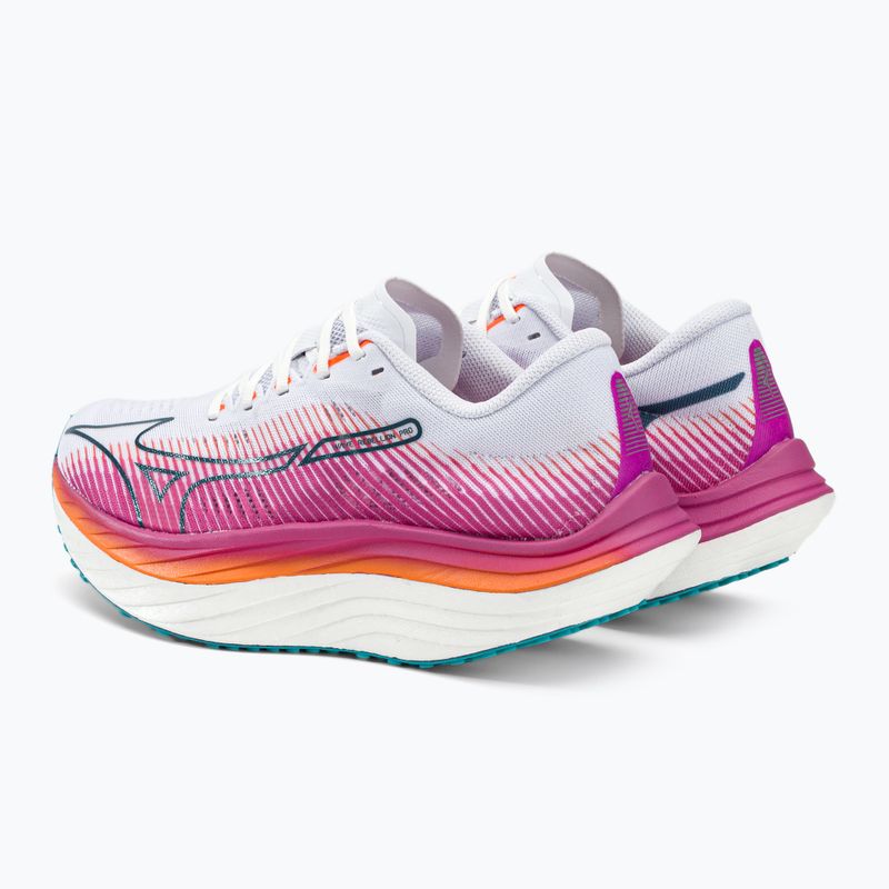 Mizuno Wave Rebellion Pro futócipő fehér és rózsaszín J1GD231721 7